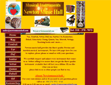 Tablet Screenshot of newtonmusichall.com